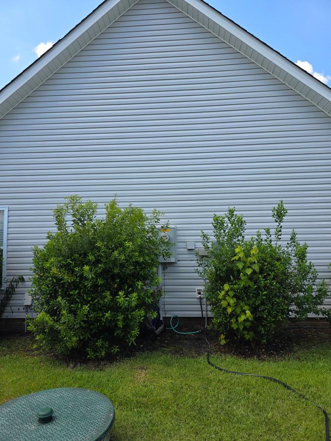 House siding after soft wash Eastern NC